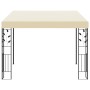 Gazebo a Parete 3x3x2,5 m Crema