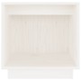 Comodini 2 pz Bianchi 40x30x40 cm in Legno Massello di Pino