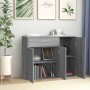 Credenza Grigio Sonoma 88x30x70 cm in Legno Ingegnerizzato