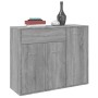 Credenza Grigio Sonoma 88x30x70 cm in Legno Ingegnerizzato