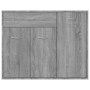 Credenza Grigio Sonoma 88x30x70 cm in Legno Ingegnerizzato