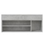 Panca Portascarpe Grigio Cemento 105x30x45 cm in Truciolato