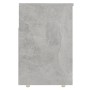 Panca Portascarpe Grigio Cemento 105x30x45 cm in Truciolato