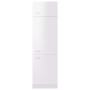 Mobile per Frigo Bianco Lucido 60x57x207 cm Legno Multistrato