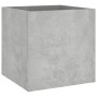 Fioriera Grigio Cemento 40x40x40 cm in Legno Multistrato