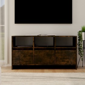 Mobile Porta TV Rovere Fumo 102x37,5x52,5 cm in Truciolato