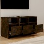 Mobile Porta TV Rovere Fumo 102x37,5x52,5 cm in Truciolato