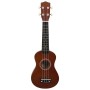 Set Ukulele Soprano con Borsa per Bambini Legno Naturale 21"