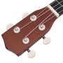 Set Ukulele Soprano con Borsa per Bambini Legno Naturale 21"