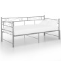 Telaio Divano Letto Estraibile Grigio in Metallo 90x200 cm