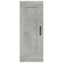 Armadietto a Muro Grigio Cemento 35x34x90 cm Legno Multistrato