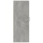 Armadietto a Muro Grigio Cemento 35x34x90 cm Legno Multistrato