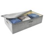 Scatole Portaoggetti 2pz in Tessuto 70x40x18 cm Grigio