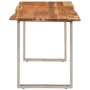 Tavolo da Pranzo 140x70x76 cm in Legno Massello di Acacia