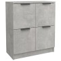 Credenza Grigio Cemento 60x30x70 cm in Legno Multistrato