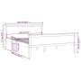Giroletto Marrone Miele in Legno Massello di Pino 160x200 cm