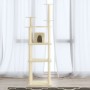 Albero per Gatti con Tiragraffi in Sisal Crema 171 cm