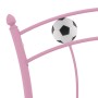 Giroletto con Motivo Calcio in Metallo Rosa 90x200 cm