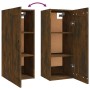 Mobile Pensile Rovere Fumo 35x34x90 cm in Legno Multistrato