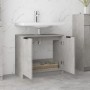 Mobile Bagno Grigio Cemento 64,5x33,5x59cm in Legno Multistrato