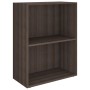 Libreria in Legno Multistrato 60x31x78cm Grigia Rovere Sonoma