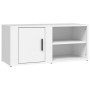 Mobile Porta TV Bianco 80x31,5x36 cm in Legno Multistrato