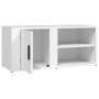 Mobile Porta TV Bianco 80x31,5x36 cm in Legno Multistrato