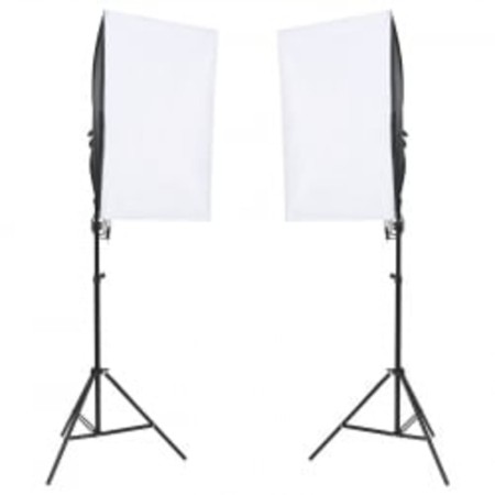 Kit per Studio Fotografico con Set Luci, Fondale e Riflettore