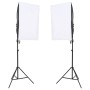 Kit per Studio Fotografico con Set di Luci e Fondale