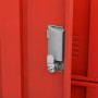 Armadietti Chiavi 5pz Grigio Chiaro Rosso 90x45x92,5cm Acciaio