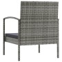 Set Divani da Giardino 8 pz con Cuscini in Polyrattan Grigio