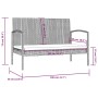 Set Divani da Giardino 8 pz con Cuscini in Polyrattan Grigio