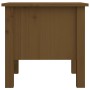 Tavolini 2 pz Miele 40x40x39 cm Legno Massello di Pino