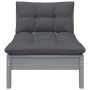 Set Divani da Giardino 7 pz con Cuscini Legno Massello di Pino