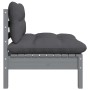 Set Divani da Giardino 7 pz con Cuscini Legno Massello di Pino