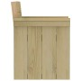 Set da Pranzo per Giardino 7 pz in Legno di Pino Impregnato