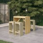 Set Bistrò da Giardino 5 pz in Legno di Pino Impregnato