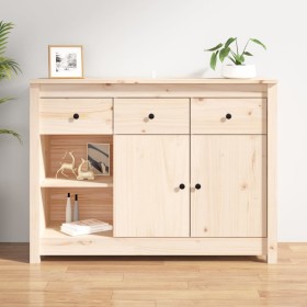 Credenza 100x35x74 cm in Legno Massello di Pino