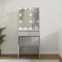 Toeletta con LED Grigio Cemento 60x40x140 cm