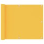 Paravento da Balcone Giallo 75x500 cm in Tessuto Oxford