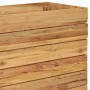 Letto Rialzato 150x40x55 cm Legno di Teak di Recupero e Acciaio