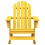 Sedia a Dondolo Adirondack in Legno Massello di Abete Gialla