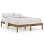 Giroletto Marrone Miele in Legno Massello di Pino 200x200 cm