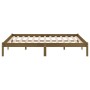 Giroletto Marrone Miele in Legno Massello di Pino 200x200 cm