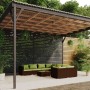 Set Divani da Giardino 9 pz con Cuscini in Polyrattan Marrone