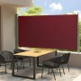 Tenda Laterale Retrattile per Patio 160x300 cm Rossa