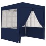 Gazebo Professionale con Pareti 2x2 m Blu 90 g/m²