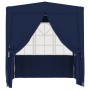 Gazebo Professionale con Pareti 2x2 m Blu 90 g/m²