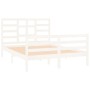 Giroletto Bianco in Legno Massello 140x190 cm