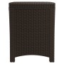 Baule da Giardino 39x39x46 cm in Rattan PP Marrone